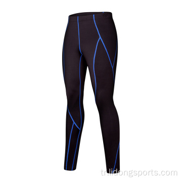 Toptan Erkek Spor Salonu Yüksek Elastikiyet SPANDEX Fitness Pantolon